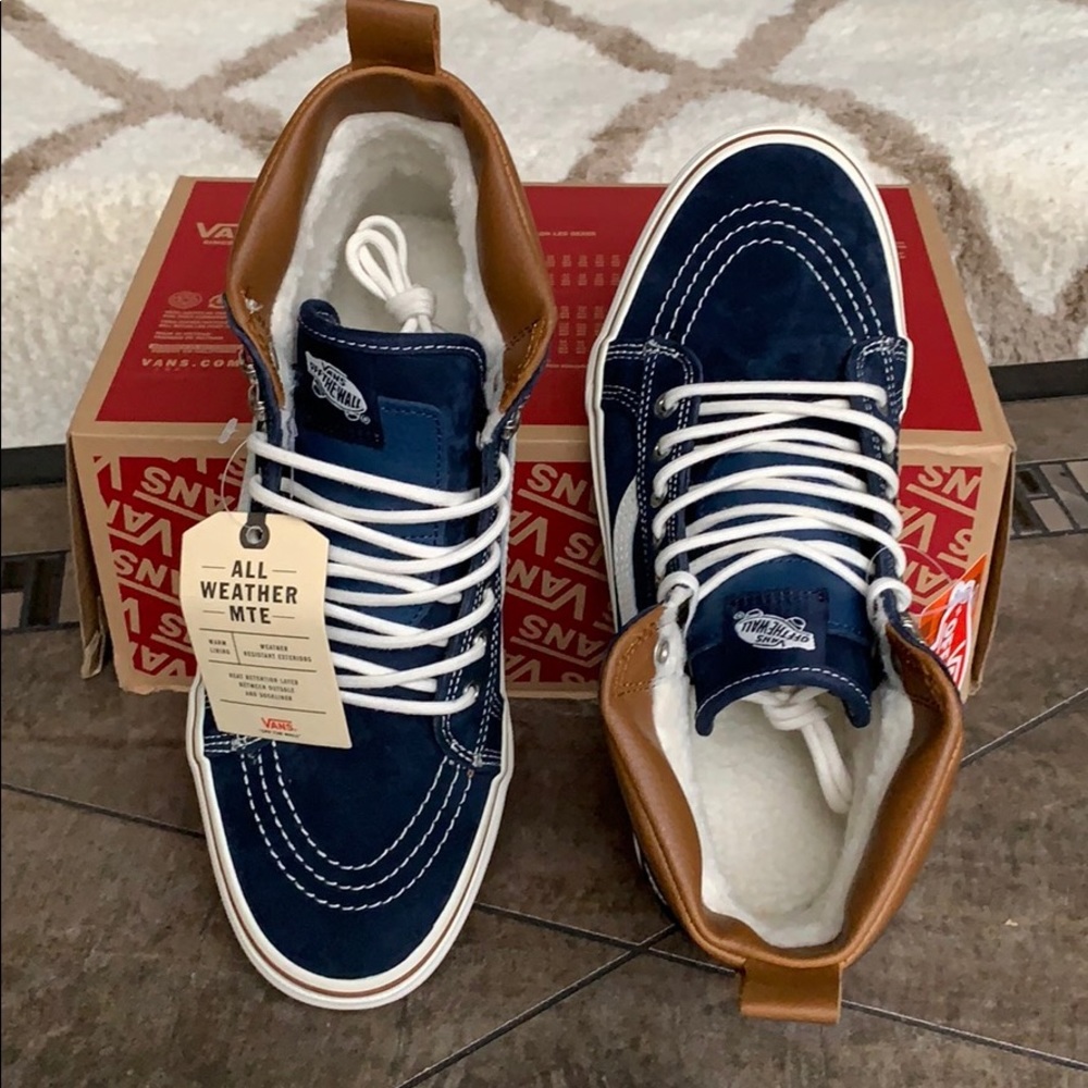 VANS SK8-Hi Mte Dress Blues/Marshmallow men’s - Picture 11 of 16